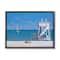 Stupell Industries Pink Bicycle Traditional Beach with Black Frame Wall Accent